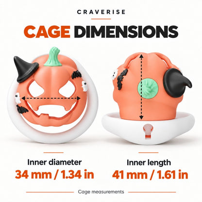 Pumpkin Chastity Cage – Halloween Design