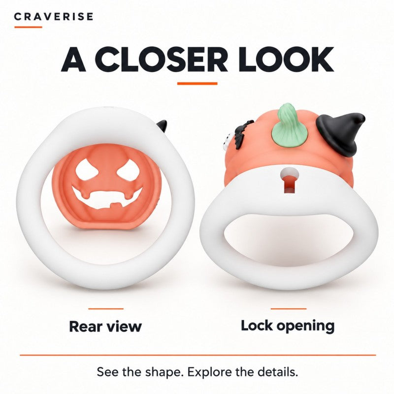 Pumpkin Chastity Cage – Halloween Design