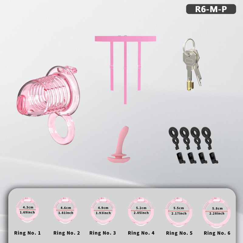 Transparent Flexible Chastity Cage with Stretchable Design