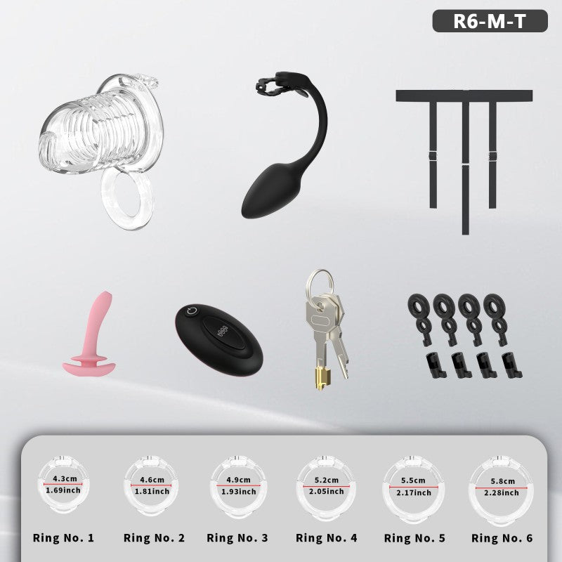 Transparent Flexible Chastity Cage with Stretchable Design