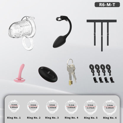 Transparent Flexible Chastity Cage with Stretchable Design