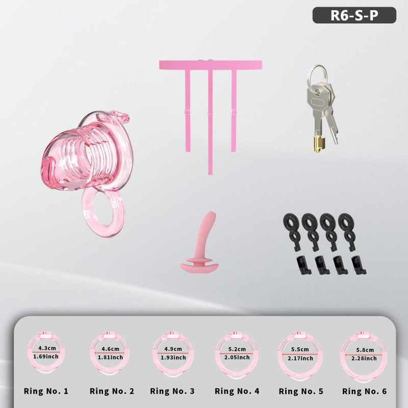 Transparent Flexible Chastity Cage with Stretchable Design