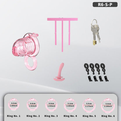 Transparent Flexible Chastity Cage with Stretchable Design