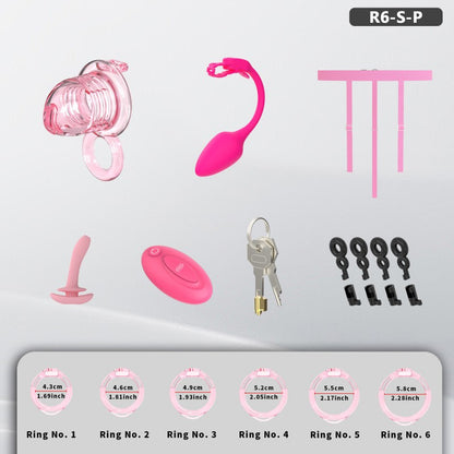 Transparent Flexible Chastity Cage with Stretchable Design