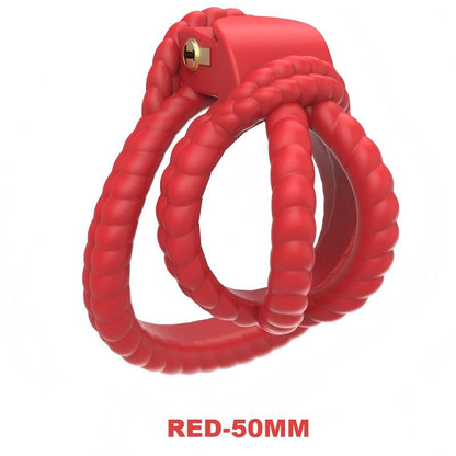 Rope Design Chastity Cage – Artistic Rope-Look Male Lock