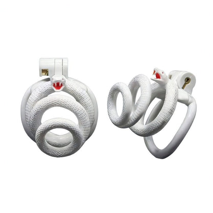 Snake-Shaped Resin Chastity Cage – Spiral Wrap Design | Lightweight, Breathable & Secure Fit