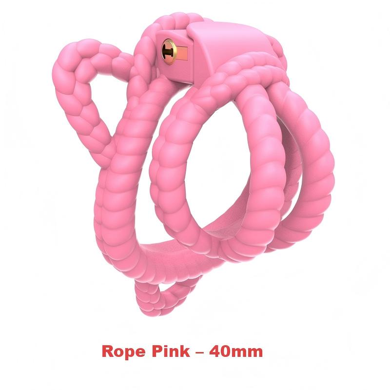 Rope Design Chastity Cage – Artistic Rope-Look Male Lock