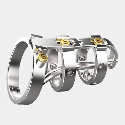 SPIKED CHASTITY CAGE METAL PUNK