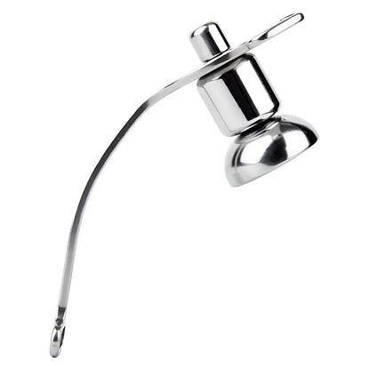 SISSY CHASTITY METAL INVERTED PATCHES THREE-WAY BELT