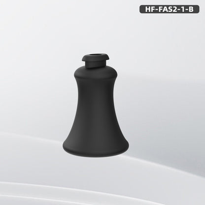 Black long L Gen 2 recessed insert with a narrow mounting end and flared opening.