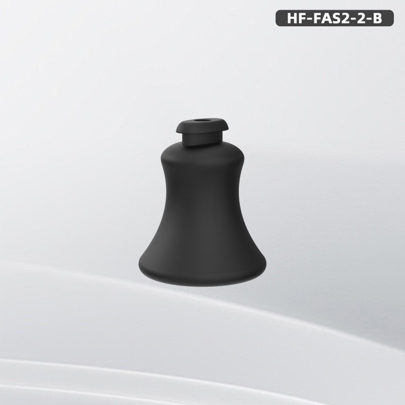 Black short S Gen 2 recessed insert with a narrow mounting end and flared opening.