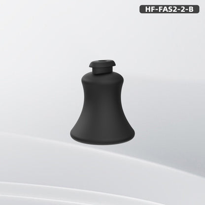Black short S Gen 2 recessed insert with a narrow mounting end and flared opening.