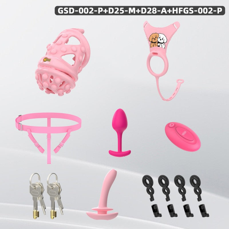 Silicone Soft Nail Modular Chastity Cage System GSD Wearable Chastity Device