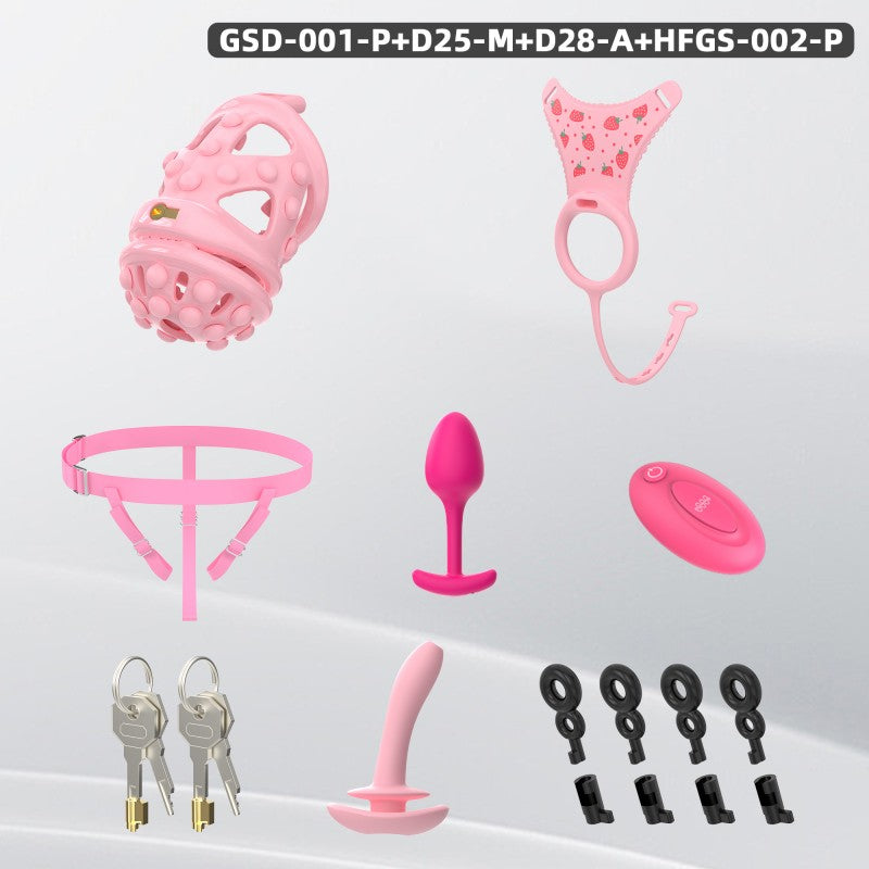 Silicone Soft Nail Modular Chastity Cage System GSD Wearable Chastity Device