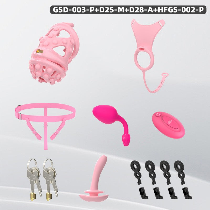 Silicone Soft Nail Modular Chastity Cage System GSD Wearable Chastity Device