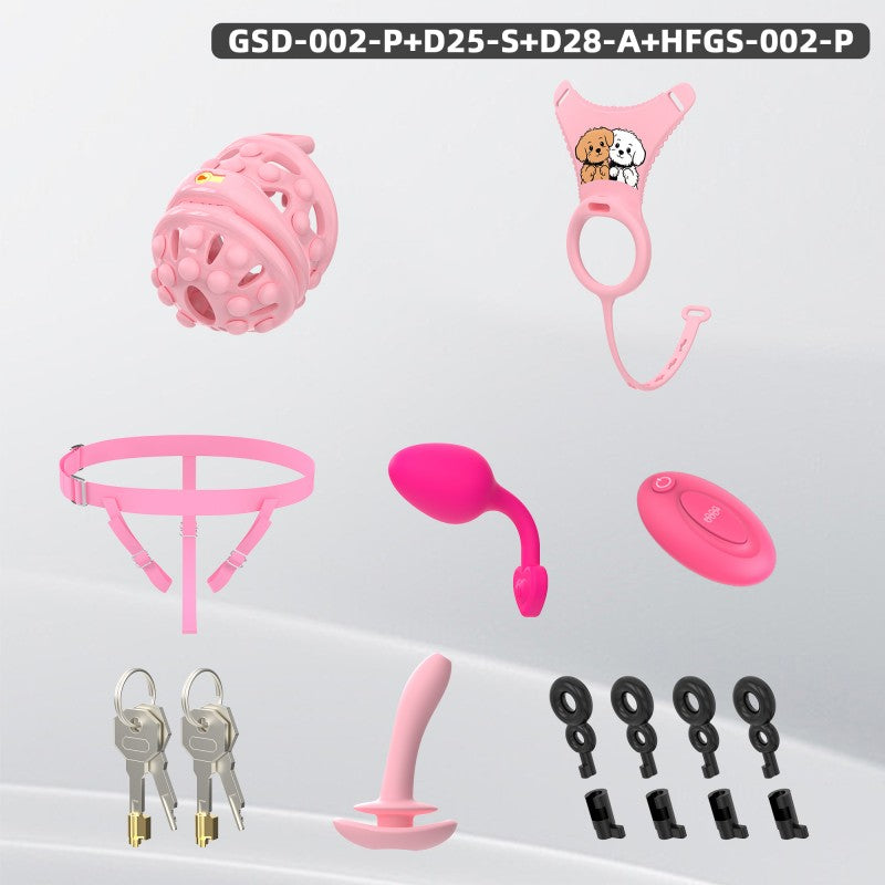Silicone Soft Nail Modular Chastity Cage System GSD Wearable Chastity Device