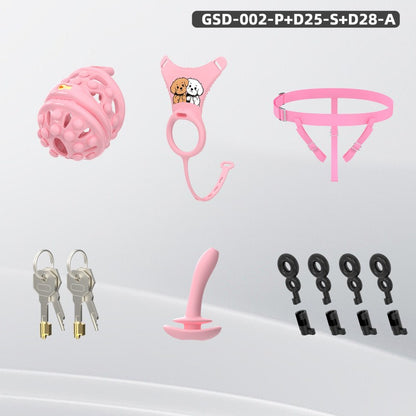 Silicone Soft Nail Modular Chastity Cage System GSD Wearable Chastity Device