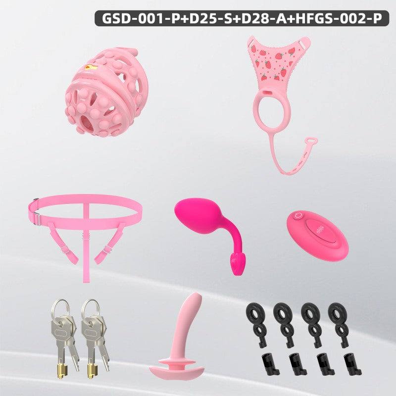 Silicone Soft Nail Modular Chastity Cage System GSD Wearable Chastity Device