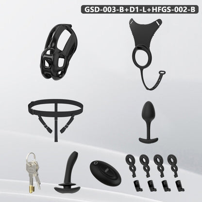 Upgraded Cobra Chastity Cage With Underwear & Plug – Complete Locked Set GSD Series