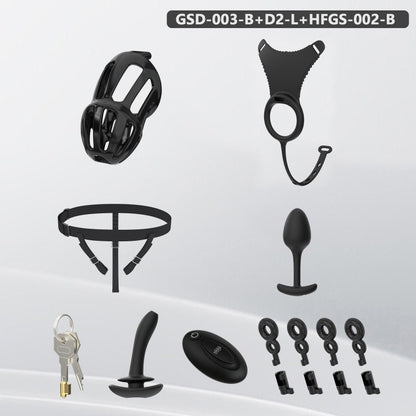 Modular Silicone Chastity Cage System | Remote Control Vibration & Adjustable Wearable Design (GSD D2)
