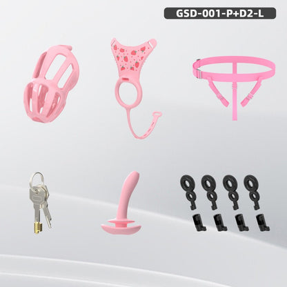 Modular Silicone Chastity Cage System | Remote Control Vibration & Adjustable Wearable Design (GSD D2)