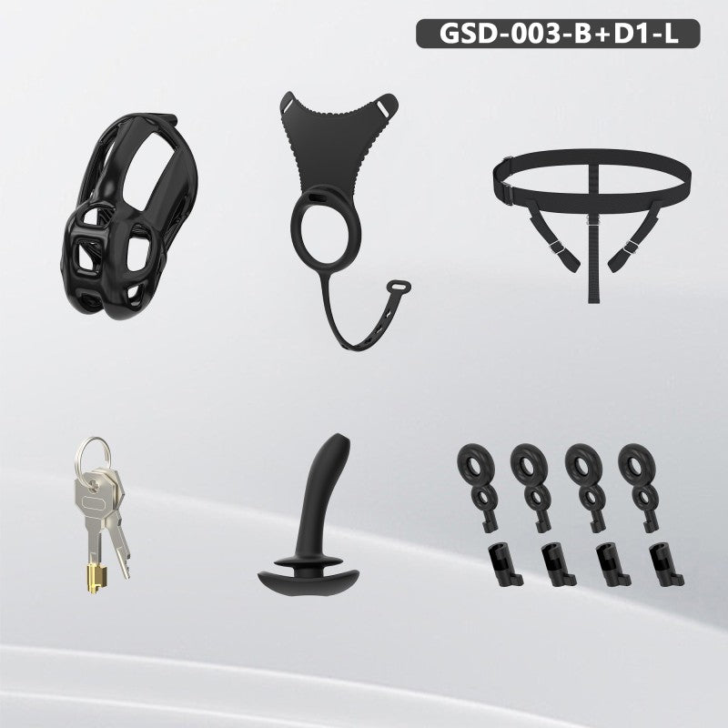 Upgraded Cobra Chastity Cage With Underwear & Plug – Complete Locked Set
