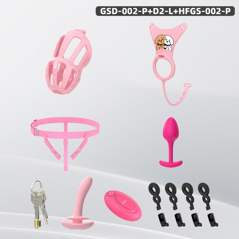 Modular Silicone Chastity Cage System | Remote Control Vibration & Adjustable Wearable Design (GSD D2)