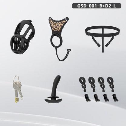 Modular Silicone Chastity Cage System | Remote Control Vibration & Adjustable Wearable Design (GSD D2)