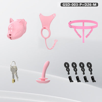 Puppy Head Chastity Cage Set with Underwear & Plug-GSD Series
