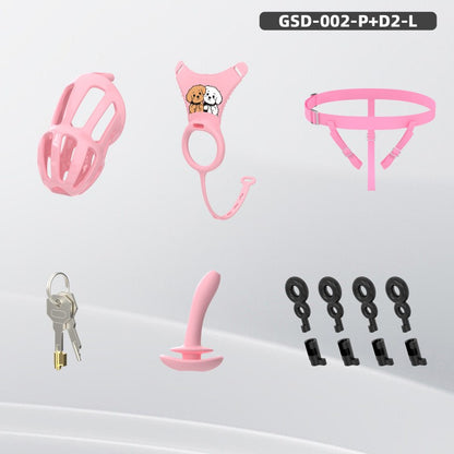 Modular Silicone Chastity Cage System | Remote Control Vibration & Adjustable Wearable Design (GSD D2)