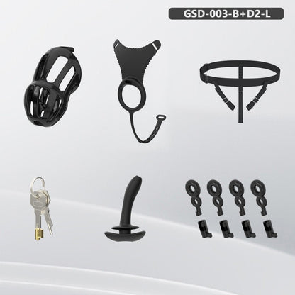 Modular Silicone Chastity Cage System | Remote Control Vibration & Adjustable Wearable Design (GSD D2)