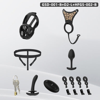 Modular Silicone Chastity Cage System | Remote Control Vibration & Adjustable Wearable Design (GSD D2)