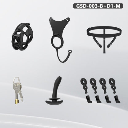 Upgraded Cobra Chastity Cage With Underwear & Plug – Complete Locked Set GSD Series