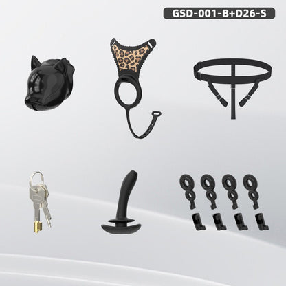 Puppy Head Chastity Cage Set with Underwear & Plug-GSD Series