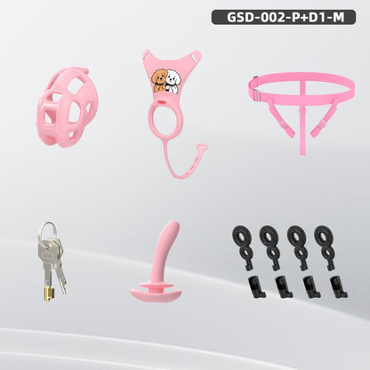 Upgraded Cobra Chastity Cage With Underwear & Plug – Complete Locked Set GSD Series