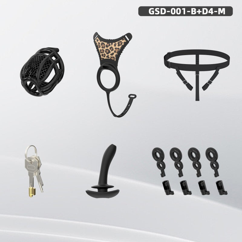 Modular Silicone Chastity Cage System | Remote-Controlled Vibration & Adjustable Fit GSD D4