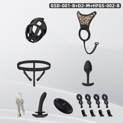 Modular Silicone Chastity Cage System | Remote Control Vibration & Adjustable Wearable Design (GSD D2)