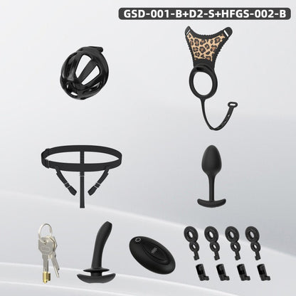 Modular Silicone Chastity Cage System | Remote Control Vibration & Adjustable Wearable Design (GSD D2)