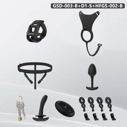 Upgraded Cobra Chastity Cage With Underwear & Plug – Complete Locked Set GSD Series