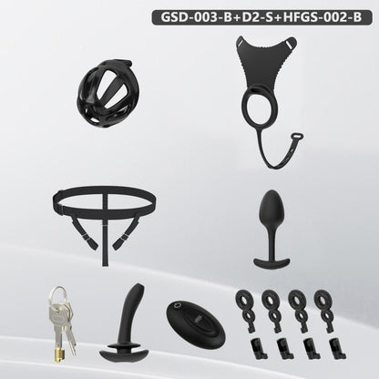 Modular Silicone Chastity Cage System | Remote Control Vibration & Adjustable Wearable Design (GSD D2)