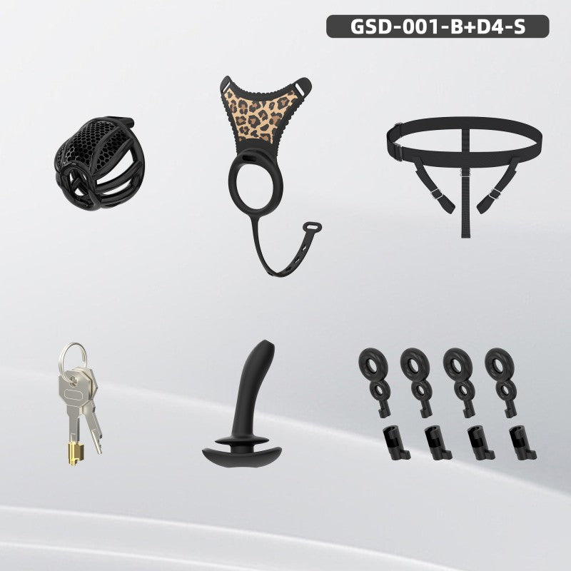Modular Silicone Chastity Cage System | Remote-Controlled Vibration & Adjustable Fit GSD D4