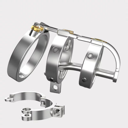 SPIKED CHASTITY CAGE METAL PUNK