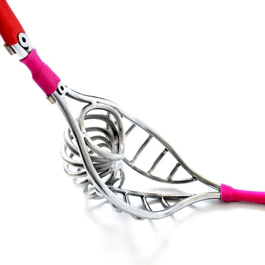 Stainless Steel Pink Chastity Belt SL25006