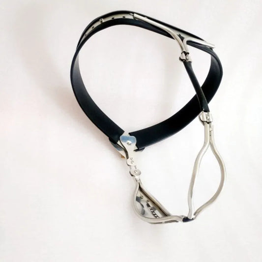 Steel Female Chastity Belt with Vaginal Plug SL25005