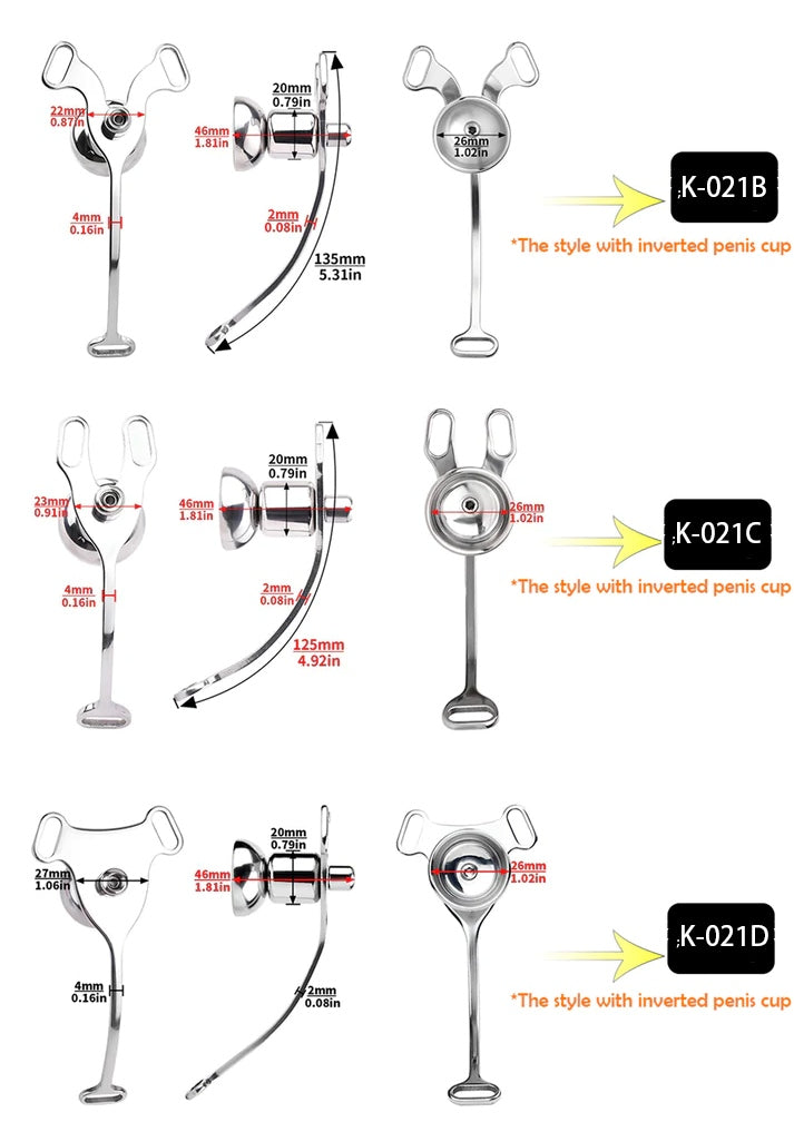 Feminizer Flying-V Stainless Steel Concealment System – LK-021 Series Inverted & Flat Modular Design