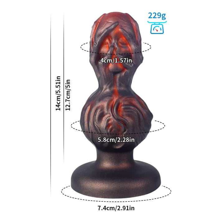Skeleton Hand Crimson Butt Plug – Bone Grip Series Dark Fantasy Toy