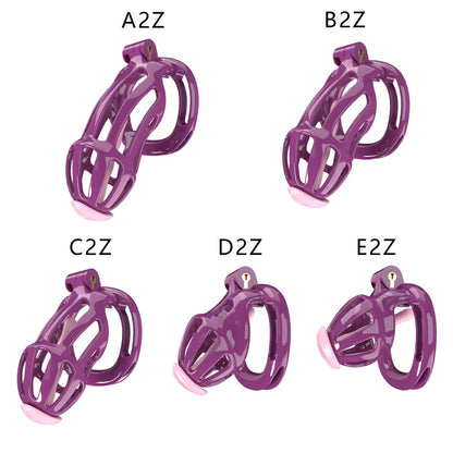 3D Printed Male Chastity Cage – Resin Lock with Strap & Perforated Ring Design for Men