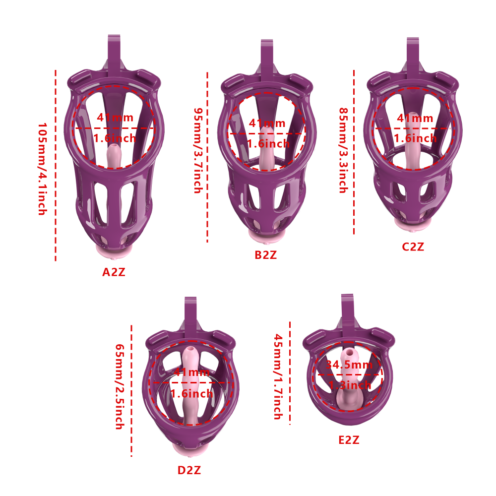 3D Printed Male Chastity Cage – Resin Lock with Strap & Perforated Ring Design for Men