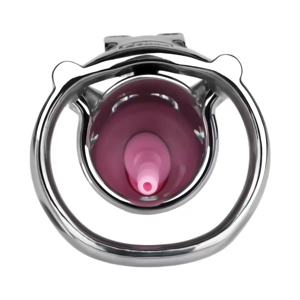 Stainless Steel Chastity Cage with Anti-Slip Ring and Silicone Catheter – Secure, Durable & Comfortable Fit