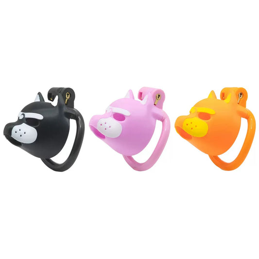 Puppy Play Bulldog Chastity Cage – Cute Resin Locking Device for Men